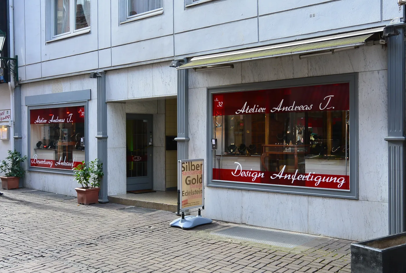 Ladengeschäft Atelier Andreas T. in der Knochenhauerstraße 32, Hannover-Altstadt
